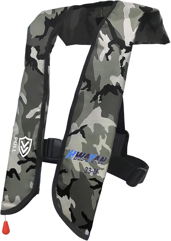 Manual Inflatable Life Jacket| Inflatable PFD Vest Adult| Life Vest for Adults| Outdoor Water Sports| Supports up to 330 lbs|33g of Carbon Dioxide Cylinder