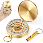 Flintronic Navigation Compass, Hiking Compass with Luminous Function, Waterproof Pocket Compass for Expedition Map Reading, Navigation, Orienteering and Survival