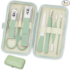 Aceoce Manicure Set Business Gifts Handheld Sized, Nail Clippers Set Tools Luxurious Manicure Set Professional Stainless Steel Nail Clippers with Travel Case for Men Women Teens Parents Colleagues