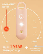 Vantamo Personal Alarm for Self Defense with Low Battery Notice, Strobe Light & Extra Loud 130 dB Double Speakers Safety Keychain Set for Women, Rechargeable Panic Button for Womens Self Defense