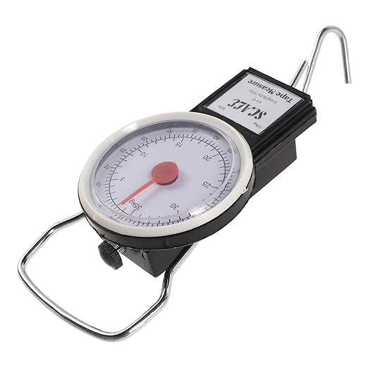 Portable Luggage Weight Scale with Fish Hook, Hanging Spring Handheld Scale 35kg Capacity for Travel and Suitcase Weighing