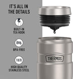 THERMOS Stainless King Vacuum-Insulated Travel Tumbler, 16 Ounce, Matte Steel