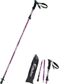 A ALAFEN Aluminum Collapsible Ultralight Travel Trekking Hiking Pole for Men and Women (Fits 5'3" - 6'2")
