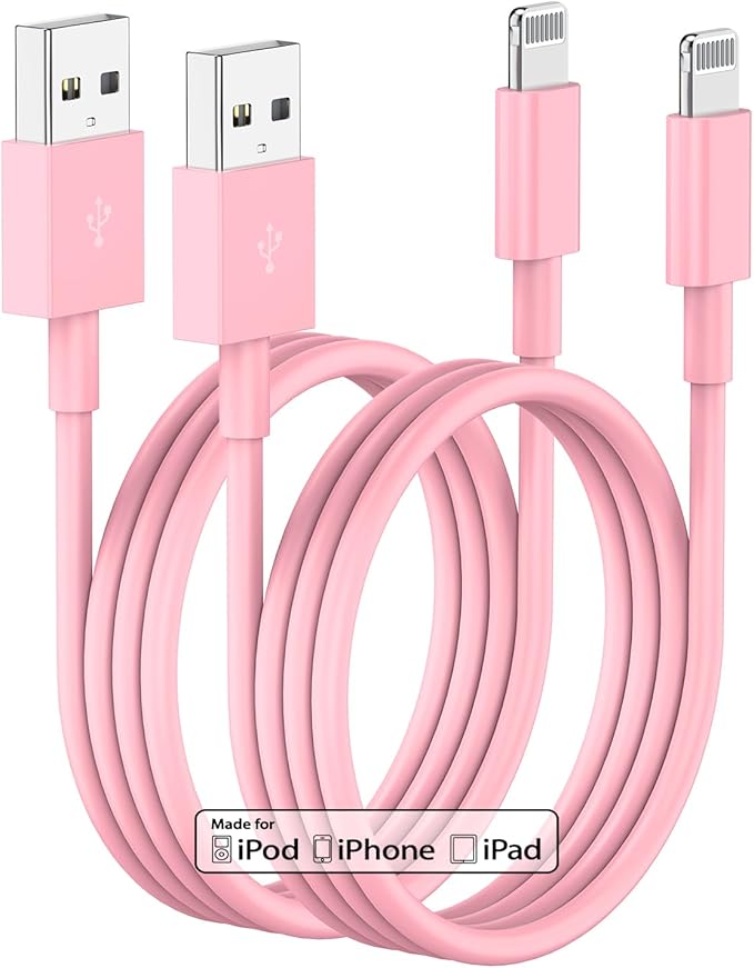 10ft iPhone Charger, [Apple Certified] Long Apple Charging Cord,10 Feet Original Lightning to USB Cable,10 Foot iPhone Charging Cable for iPhone 14 Pro Max/14/13 Pro/12 Mini/11/XS/XR/8/7/6S/5/SE,iPad