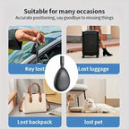GPS Tracker for Vehicles, Mini Tracking Device for Vehicles, Car Tracker Device Hidden No Subscription Work with Find My (iOS Only), Key Finder, for Kids, Dogs, Luggage, Bag (White, 2 Pack)