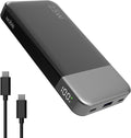 NOBIS Portable Charger, 10000mAh Power Bank Fast Charging, Battery Pack with C to C Cable, Battery Bank with Digital Display for iPhone iPad Android etc