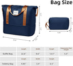 6 Piece Luggage Sets with Bags, Lightweight Expandable Checked Luggage Sets, Hardshell ABS Spinner Wheels Carry on Suitcase with TSA Lock, for Travel, Women Men (Nayy Blue, 18/20/24/28inch+2bags)