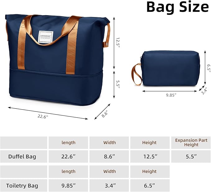 6 Piece Luggage Sets with Bags, Lightweight Expandable Checked Luggage Sets, Hardshell ABS Spinner Wheels Carry on Suitcase with TSA Lock, for Travel, Women Men (Nayy Blue, 18/20/24/28inch+2bags)