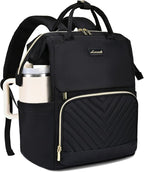 LOVEVOOK Laptop Backpack for Women with Giant Tumbler Holder Pocket, 15.6 inch Travel Work Bag Purse for Nurse Teacher, Waterproof Casual Daypack Bookbag for College Business