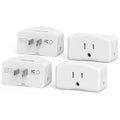 4-Pack 2 Prong to 3 Prong Outlet Expander，BEONDON Outlet Adapter with 3 AC Outlets - Polarized 3-Sided Wall Plug for Old Homes, Kitchen, Office, Travel, Cruise Essentials, White