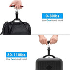 Luggage Weight Scale, Digital Luggage Scale Hand Luggage Electronic Scale Portable Electronic Scale for Travelers Handheld Scale 110 Lbs,for Travel(Red)