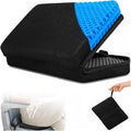 Gel Airplane Seat Cushion,Portable Travel Cushion for Long Sitting,Foldable seat Cushion for Airplane Seats, Office Chair, Camping, Bleachers, Flights, Commute