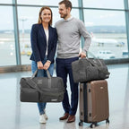 Lucky Travel Duffel Bags 115L, Gym Bag, Travel Bag & Large Duffle Bag for Men, Foldable Overnight Weekender Bags for Women & Men with Adjustable Shoulder Strap, Charcoal