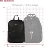 SwissGear Serenity Luxe Women's Laptop Backpack, Laptop Bag Fits Most 13-Inch Laptops, Black, 16 Inches