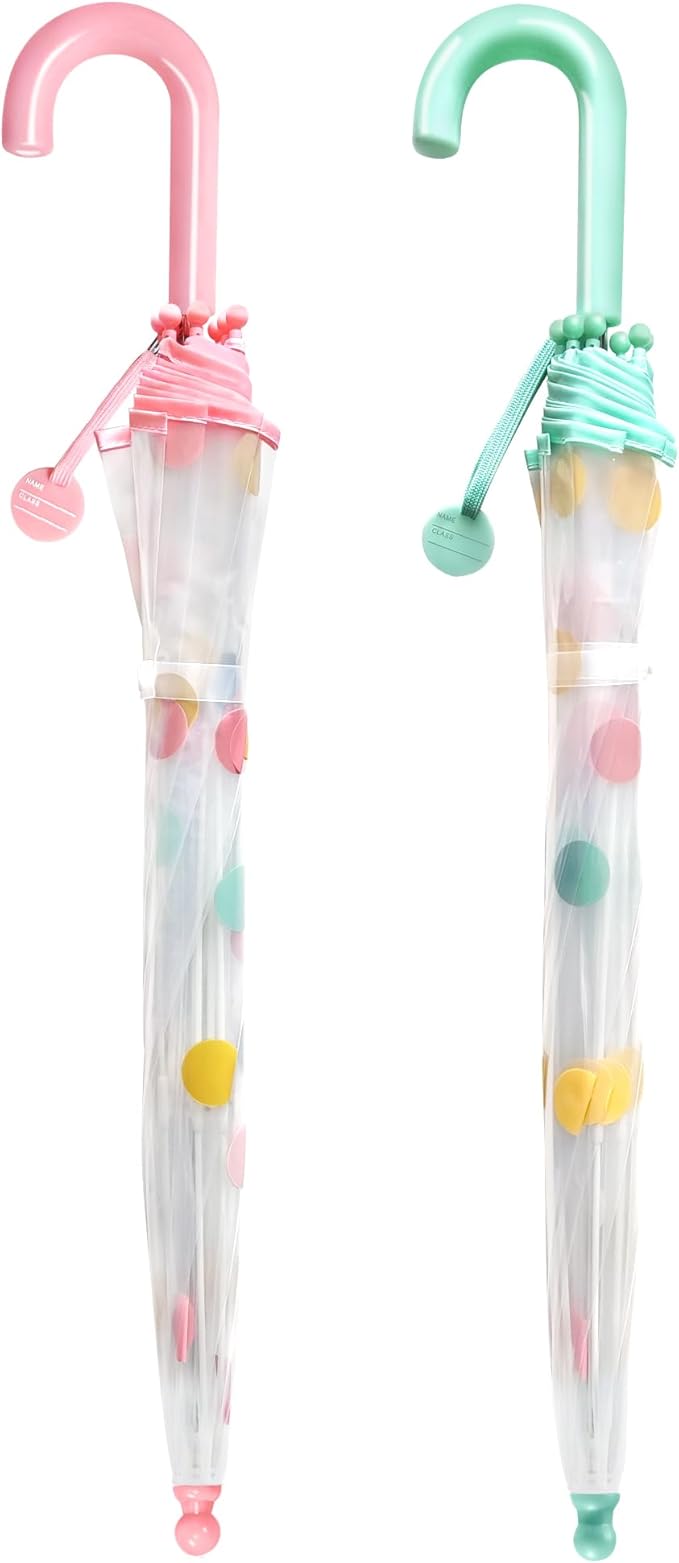 Kids Clear Umbrella for Rain Dome Bubble Umbrellas Windproof for Kids Boys and Girls