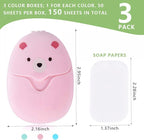 SenseYo 6 Boxes (300 Sheets) Mini Disposable Portable Travel Paper Hand Soap Sheets for Outdoor, Camping Hiking
