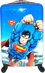 Fast Forward Superman Kids Luggage 20" Hard-Side Carry-On Spinner Luggage