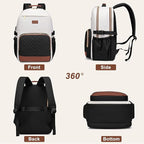 Laptop Backpack for Women Bookbag: 15.6 inch Work School Backpacks with Pouch Pocket for Large Capacity Cup & USB Charger College Book Bag Travel Business Nurse Teacher Bookbags Anti-theft Back Pack
