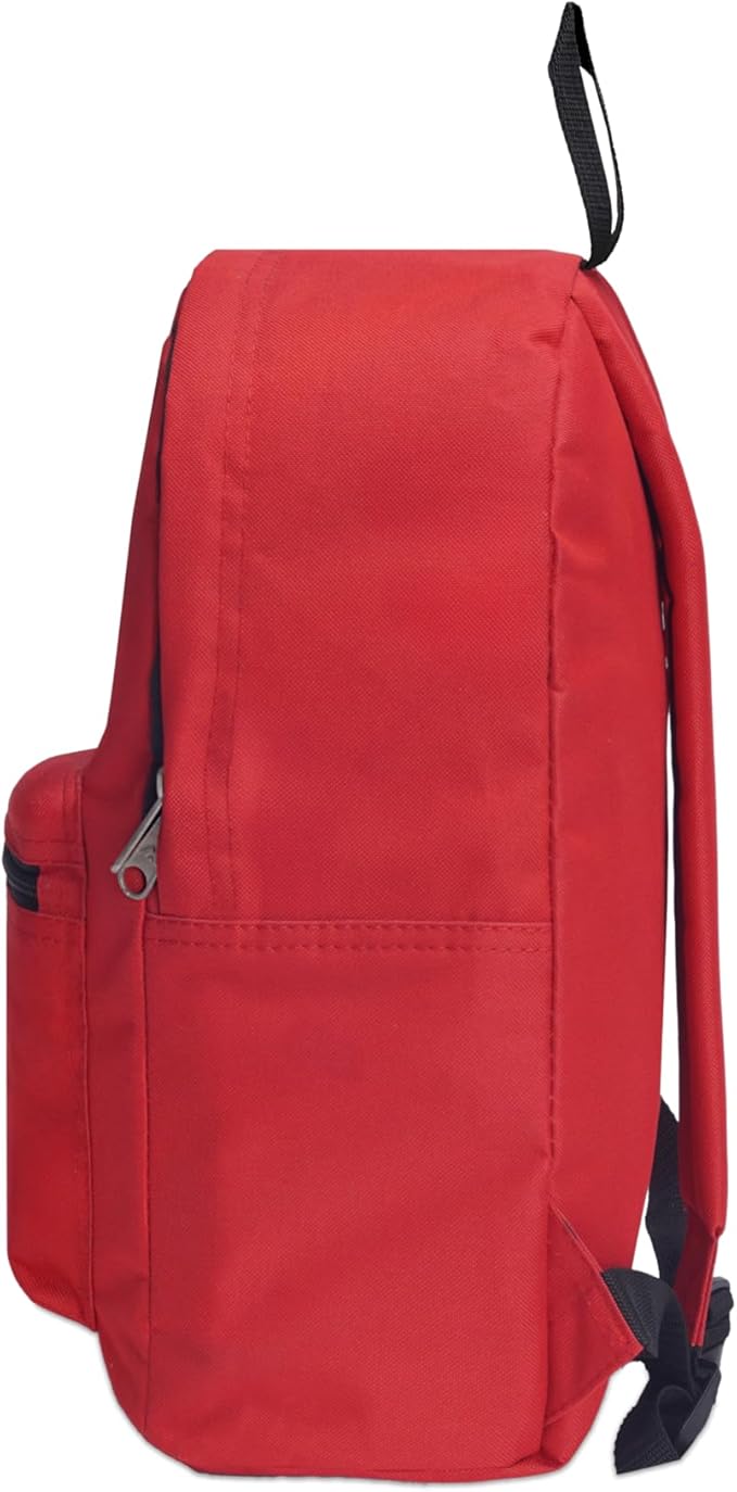Everest Luggage Basic Backpack, Red, Medium