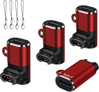 USB-C Charger Cable Adapter for Garmin Watch 4Pack,Portable Type C Garmin Data Cord Adapter for Vivoactive 5 6,Venu 4/3/3S/SQ,Fenix 8,Forerunner 165 55 970 570 955 255,Approach Golf,Epix Pro 2 Red