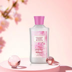 Bath and Body Gift Set for Women and Girls, 3PC Travel Size Self Care Spa Kit with Shower Gel, Body Lotion & Body Mist, Japanese Cherry Blossom Floral Scent, Gift for Teens Mom Bride Friends
