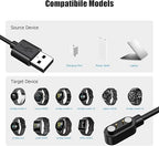 Smart Watch Charger for Letsfit Willful YAMAY VeryFitPro, [ 3-Pack 3.3-Feet ] Replacement Magnetic Watch USB Charging Cable Cord for SW021 SW023 Letsfit ID205L ID205U ID205S SW025 Uwatch 3S 3 2 2S