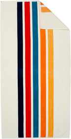 Loon & Lake Luxury Oversized Beach Towels - Retro Stripes| Oversized 40" x 70" | Crafted from 100% Combed Cotton | Ultra Plush & Super Soft | Retro Collection 1977