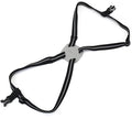 Luggage Straps Bag Bungees for Add a Bag Easy to Travel Suitcase Elastic Strap Belt (Gray, L)