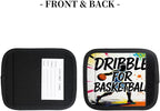 2 Pack Luggage Handle Wrap with Travel Tags - Non-Slip Protective Cover Soft Handle Grips Covers for Suitcase(Graffiti Basketball)