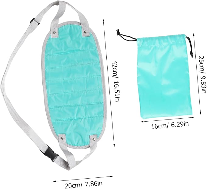 Travel Essentials Airplane Foot Hammock Inflatable Footrest Airplane Head Strap Comfy Foot Hanger for Long Trips