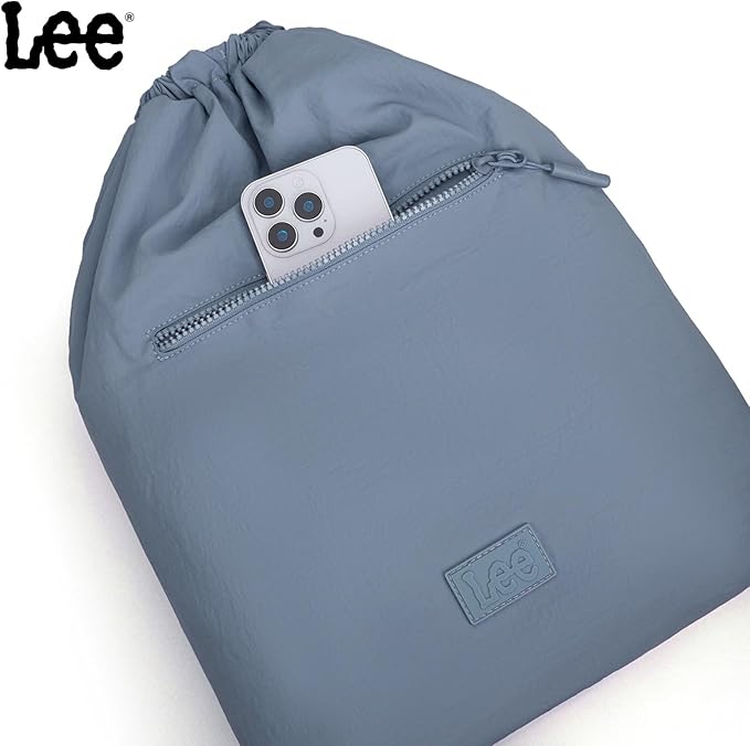 Lee Drawstring Backpack Bag Lightweight Small Gym Swim Beach Bag Water Resistant Sports Sackpack for Men Women, LEE48-002JN