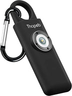 Thopeb–The Original Personal Safety Alarm for Women Self Defense – Elders & Kids Self Defense Keychain Siren – 135dB Loud Siren Bird Sound – Cute Key Chains Protection (Charcoal)