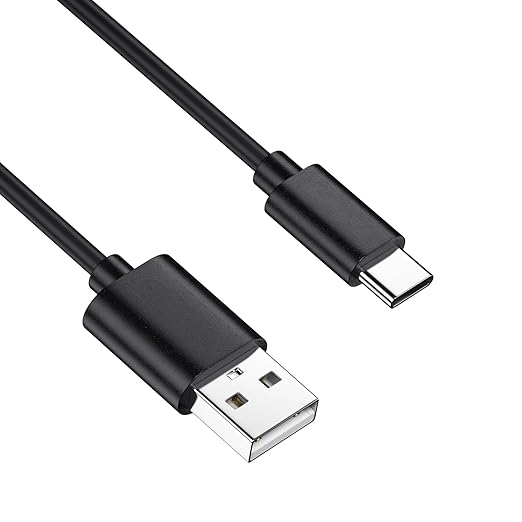 Smays USB to USB C Cable 3ft 5-Pack, Type C Phone Charger Cord Bulk, Black