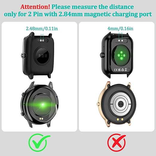 Meliya VeryFit Smartwatch Charger Cable, Magnetic 2 Pin Charging Cable for Veryfit Smart Watch IDW13, IDW19, IDW15, ID208, ID208 Plus, ID208BT, ID207, ID205L, ID206 and More (3.3FT)