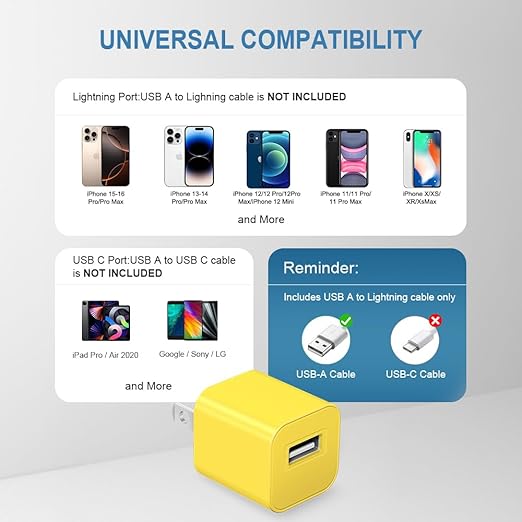 Fast Charger for Apple Watch Charger, 3.2FT Wireless Fast Charging Cord with Wall Chargers Plug Block Compatible with Apples Watchs Series 10/9/8/7/SE/6/5/4/3/2/1（Yellow）