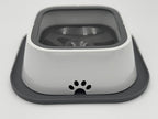 No Spill Dog Water Bowl with Silicone Mat - Spill Proof Slow Drinking Bowl for Home, Car & Travel - Mess-Free Water Bowl for Dogs