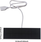 Solar Phone Panel Charger – Portable USB Battery Bank, 3W Solar-Powered Fast Charging Panel | Renewable Energy Charger | Compact Mobile Laptop Camera, Lightweight Outdoor Travel Camping Device