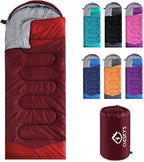 oaskys Camping Sleeping Bag - 3 Season Warm & Cool Weather - Summer Spring Fall Lightweight Waterproof for Adults Kids - Camping Gear Equipment, Traveling, and Outdoors