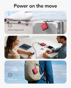 VRURC 10000mAh Portable Charger for iPhone with Built-in Cables, 22.5W Fast Charging Power Bank with LED Display, Slim USB C Battery Pack for iPhone 17, Samsung S25, Travel Essentials (Red)