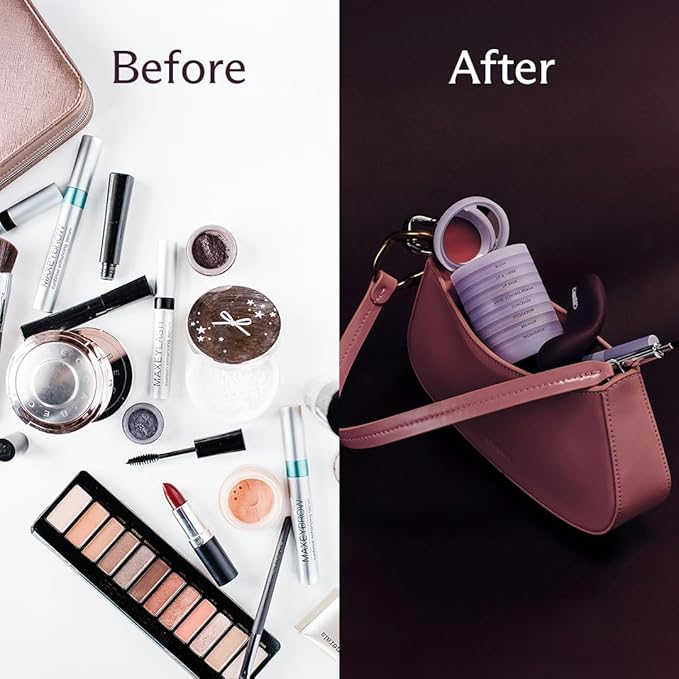 Subtl 3-in-1 Makeup Stack – Cream Bronzer, Powder Highlighter & Lip Glaze for On-the-Go Touch Ups – Lightweight, Travel-Friendly, Blendable Balm (Light/Caramel)