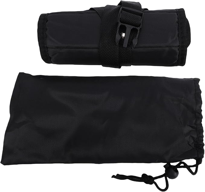 CHICIRIS Foot Hammock for Airplane Travel, Portable Breathable Mesh Footrest with AntiTip Design, 19.69-43.31in Adjustable Length for Office Home and Plane Comfort (Black)
