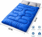 MalloMe Sleeping Bags for Adults Cold Weather & Warm - Backpacking Camping Sleeping Bag for Kids 10-12, Girls, Boys - Lightweight Compact Camping Essentials Gear Accessories Hiking Sleep Must Haves