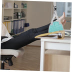 Travel Essentials Airplane Foot Hammock Inflatable Footrest Airplane Head Strap Comfy Foot Hanger for Long Trips