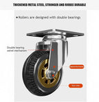 Heavy Duty Foldable Push Cart Dolly with 360° Swivel Wheels - Versatile Platform Truck for Luggage, Home, Office, and Car Use
