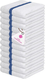 CASA COPENHAGEN Prime Bar Mop Towels - Pack of 12, 15"x19" 100% Cotton, Highly Absorbent & Durable Towels, Multipurpose Kitchen Towels for Home, Bar, Restaurant, Cleaning & More