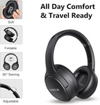 RUNOLIM Hybrid Active Noise Cancelling Headphones, Wireless Over Ear Bluetooth Headphones with Microphone, 70H Playtime, Foldable Headphone with HiFi Audio, Deep Bass for Home Travel Office