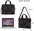 Neon Cat Print Laptop Case 15.6 inch Computer Bag Waterproof Laptop Briefcase Laptop Bag for Women & Men