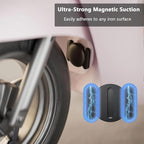 GPS Tracker for Vehicles,Real Time Car Tracker No Subscription Work with Apple Find My(iOS Only),Global Coverage Hidden Car Locator with Magnetic Case (Black,1PCS)