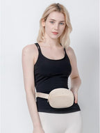 WESTBRONCO Fanny Packs for Women Men, Small Belt Bag Nylon, Lightweight Fashion Waist Packs, Mini Crossbody Bags with Adjustable Strap for Workout Running Traveling(Beige)