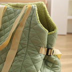 2-in-1 Convertible Pet Carrier & Dog Bed, Soft-Sided Portable Travel Tote with Safety Tether, Expandable Cat Carrier for Small Dogs & Cats, Pet Sling,Soft Plush Inner Lining, Travel, Shopping